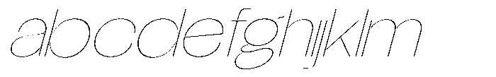 Glagent Stencil Thin Extra Expanded S FONT