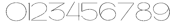 Glagent Stencil Thin Extra Expanded Font OTHER CHARS