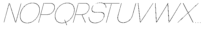 Glagent Stencil Thin Semi Condensed Sl Font UPPERCASE