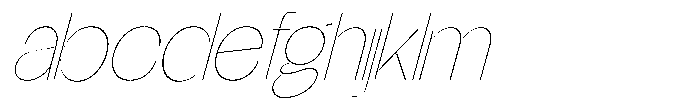 Glagent Stencil Thin Semi Condensed Sl FONT