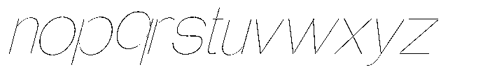 Glagent Stencil Thin Semi Condensed Sl Font LOWERCASE