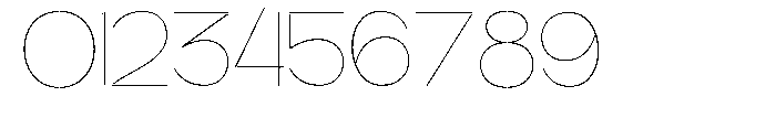 Glagent Stencil Thin Semi Condensed Font OTHER CHARS