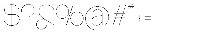 Glagent Stencil Thin Semi Condensed Font OTHER CHARS