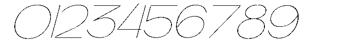 Glagent Stencil Thin Semi Expanded Sl Font OTHER CHARS