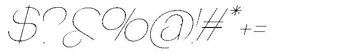 Glagent Stencil Thin Semi Expanded Sl Font OTHER CHARS