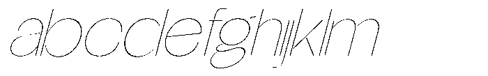 Glagent Stencil Thin Semi Expanded Sl FONT