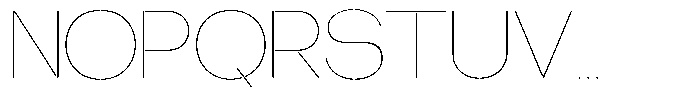 Glagent Stencil Thin Semi Expanded Font UPPERCASE