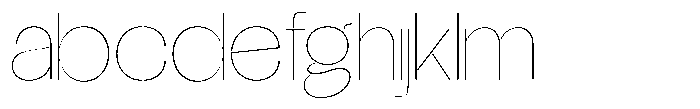 Glagent Stencil Thin Semi Expanded FONT