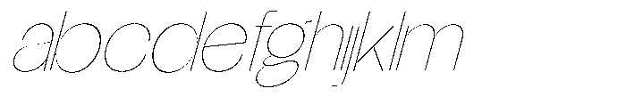 Glagent Stencil Thin Slanted FONT
