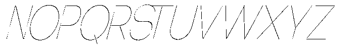 Glagent Stencil Thin Ultra Condensed Sl Font UPPERCASE