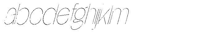 Glagent Stencil Thin Ultra Condensed Sl FONT