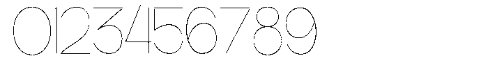 Glagent Stencil Thin Ultra Condensed Font OTHER CHARS