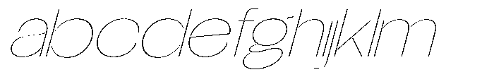 Glagent Stencil Thin Ultra Expanded Sl FONT