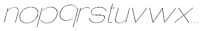 Glagent Stencil Thin Ultra Expanded Sl Font LOWERCASE