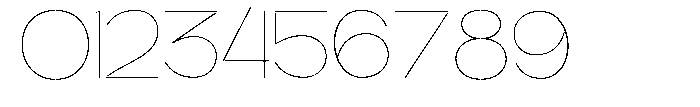 Glagent Stencil Thin Font OTHER CHARS