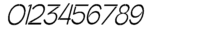 Glagent Stencil Ultra Condensed Slanted Font OTHER CHARS