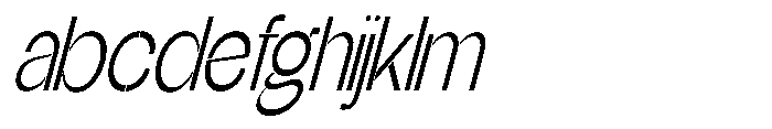 Glagent Stencil Ultra Condensed Slanted FONT