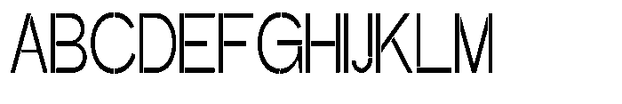 Glagent Stencil Ultra Condensed Font UPPERCASE
