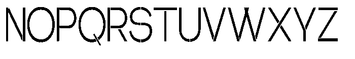 Glagent Stencil Ultra Condensed Font UPPERCASE
