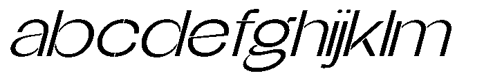 Glagent Stencil Ultra Expanded Slanted FONT