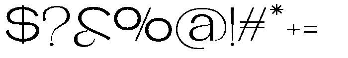 Glagent Stencil Ultra Expanded Font OTHER CHARS