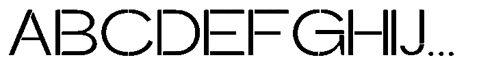 Glagent Stencil Ultra Expanded Font UPPERCASE