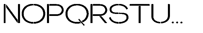 Glagent Stencil Ultra Expanded Font UPPERCASE