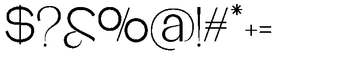 Glagent Stencil Variable Regular Font OTHER CHARS