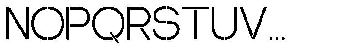Glagent Stencil Variable Regular Font UPPERCASE
