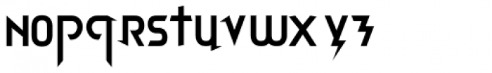 Glam Rock Font LOWERCASE