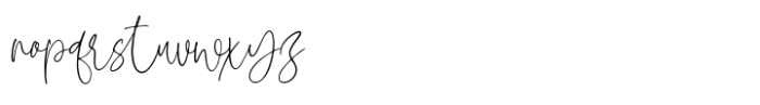 Glamonte Signature Font LOWERCASE