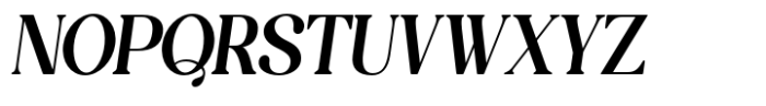Glamour Coquette Italic Font UPPERCASE