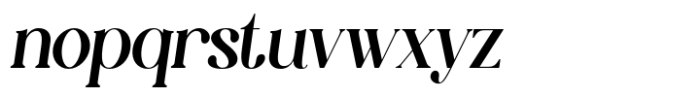 Glamour Coquette Italic Font LOWERCASE