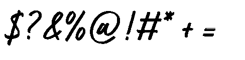 Glamour Palace Font OTHER CHARS