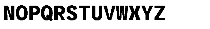 Glamure Mono Bold Font UPPERCASE