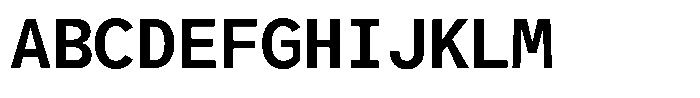 Glamure Mono Semi Bold Font UPPERCASE