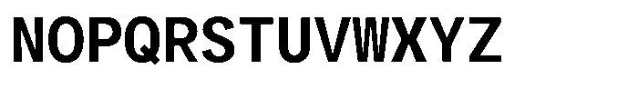 Glamure Mono Semi Bold Font UPPERCASE