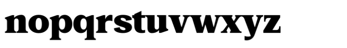 Glamure Serif Black Font LOWERCASE