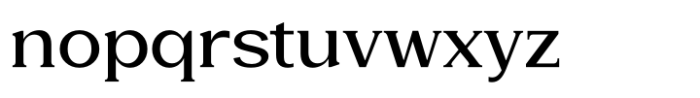 Glamure Serif Medium Font LOWERCASE