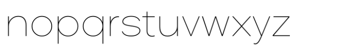 Glamure Thin Font LOWERCASE