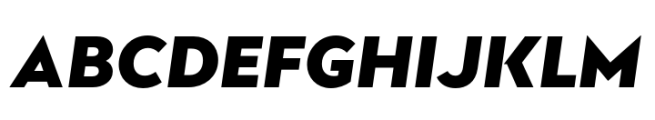 Glance Sans Black Italic Font UPPERCASE