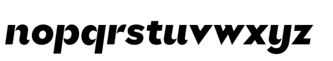 Glance Sans Black Italic Font LOWERCASE