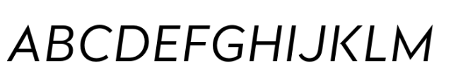 Glance Sans Regular Italic Font UPPERCASE