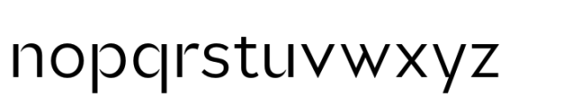 Glance Sans Regular Font LOWERCASE