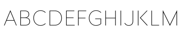 Glance Sans Thin Font UPPERCASE