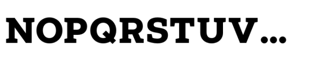 Glance Slab Extrabold Font UPPERCASE