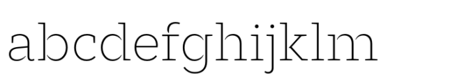 Glance Slab Extralight FONT