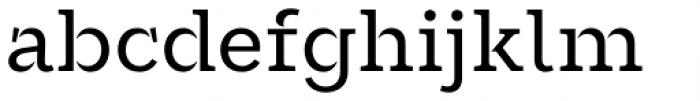 Glance Slab Regular Font LOWERCASE