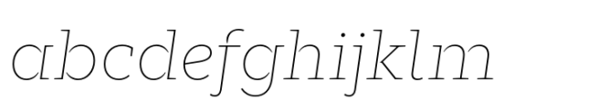 Glance Slab Thin Italic FONT