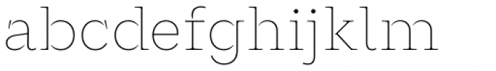 Glance Slab Thin Font LOWERCASE